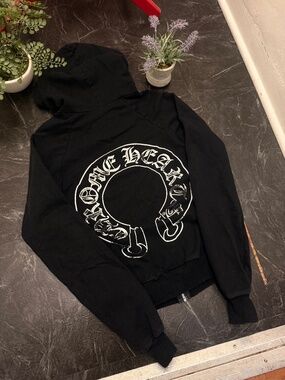 Chrome Hearts - Vintage Horseshoe Zip Hoodie - Black - XS - Preowned